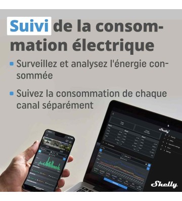 Shelly Plus 2PM - Interrupteur volet Roulant connecté Wi-FI