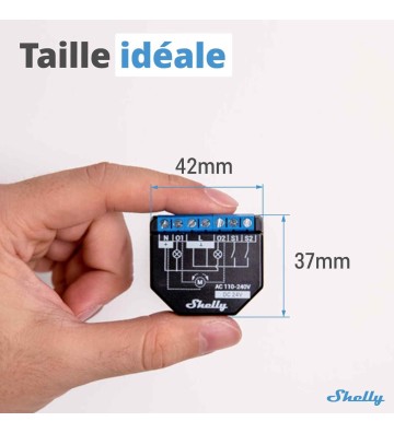 Shelly Plus 2PM - Interrupteur volet Roulant connecté Wi-FI