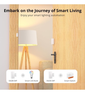 SONOFF SNZB-04P ZigBee Capteur de Porte et Fenêtre sans Fil
