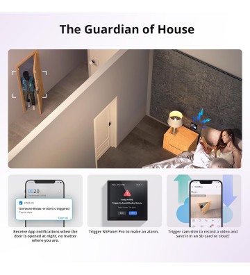 SONOFF SNZB-04P ZigBee Capteur de Porte et Fenêtre sans Fil